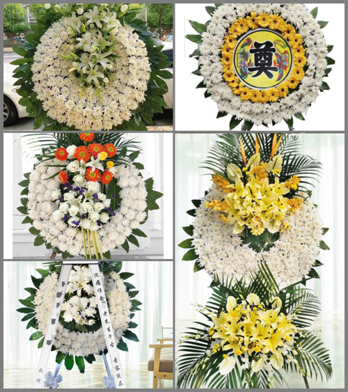 湖北襄阳市南漳县板桥镇古井村花圈速递